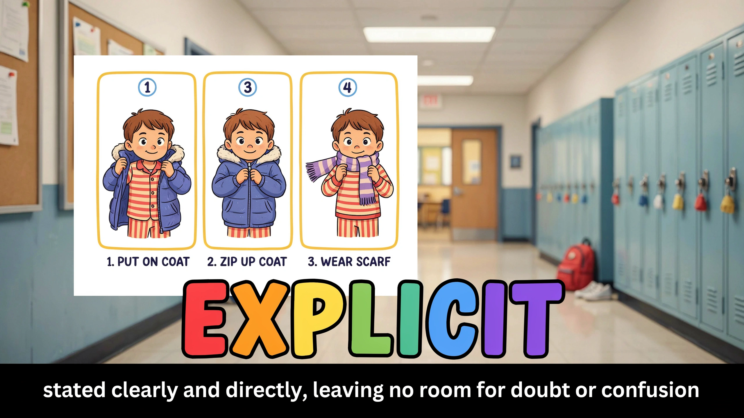 English Illustration for explicit